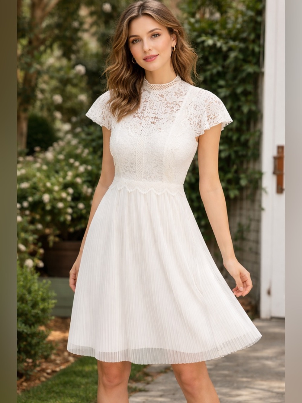 Anthropologie Feather Bone Greenwich Lace Dress